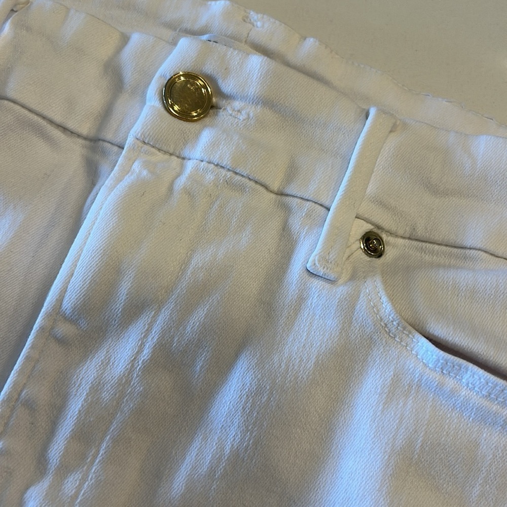 GOOD AMERICAN Good Legs Crop White Jeans, Size 14/32 EUC - Picture 4 of 6